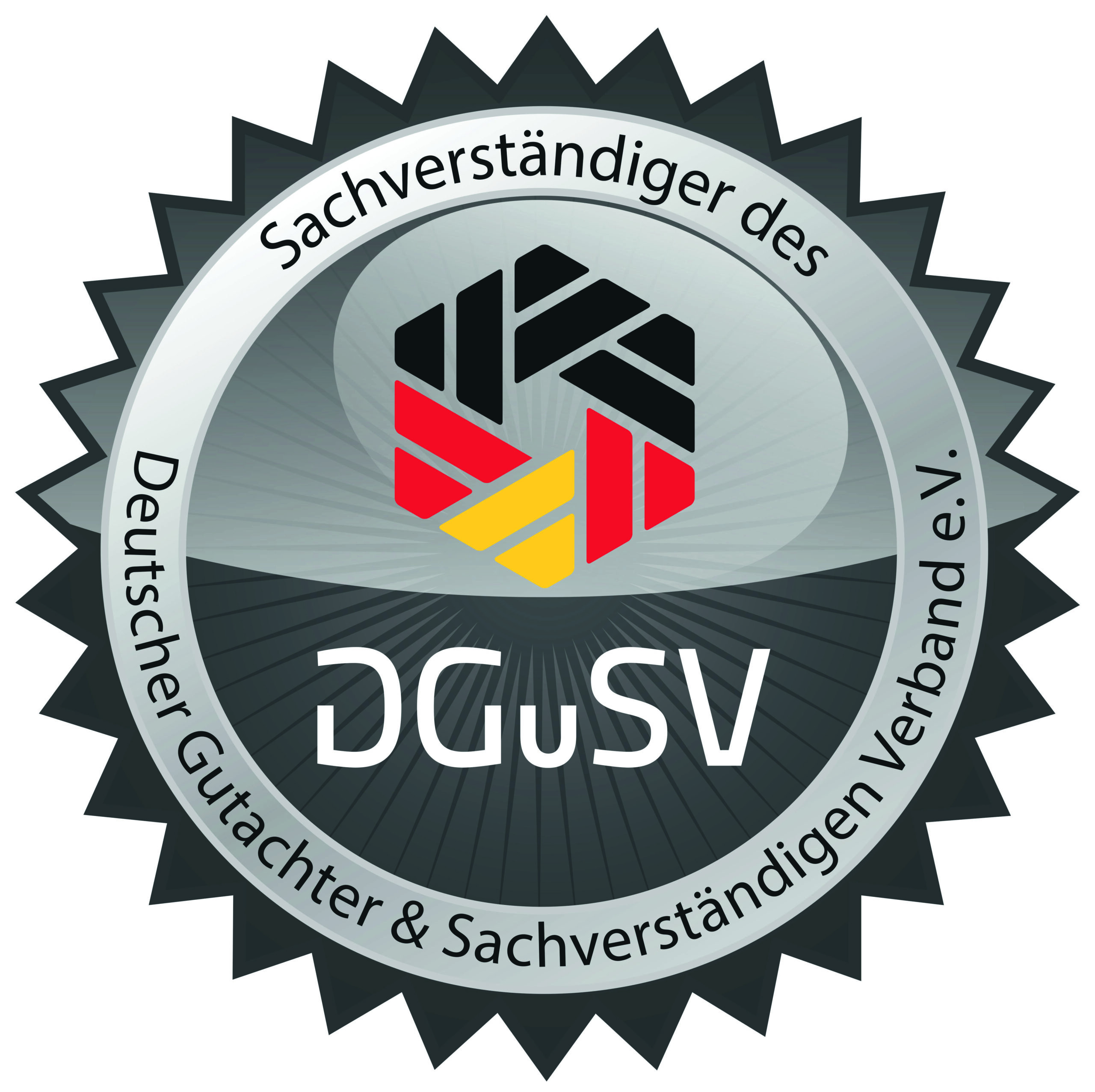 Siegel Sachverständiger des DGuSV – Deutscher Gutachter und Sachverständigen Verband