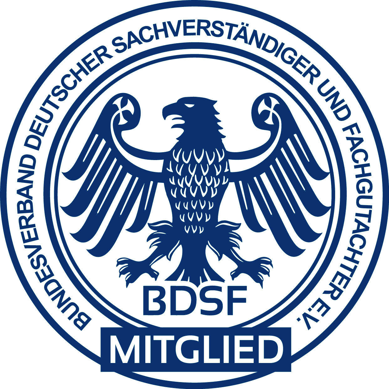 BDSF-Mitgliedssiegel – Bundesverband Deutscher Sachverständiger und Fachgutachter